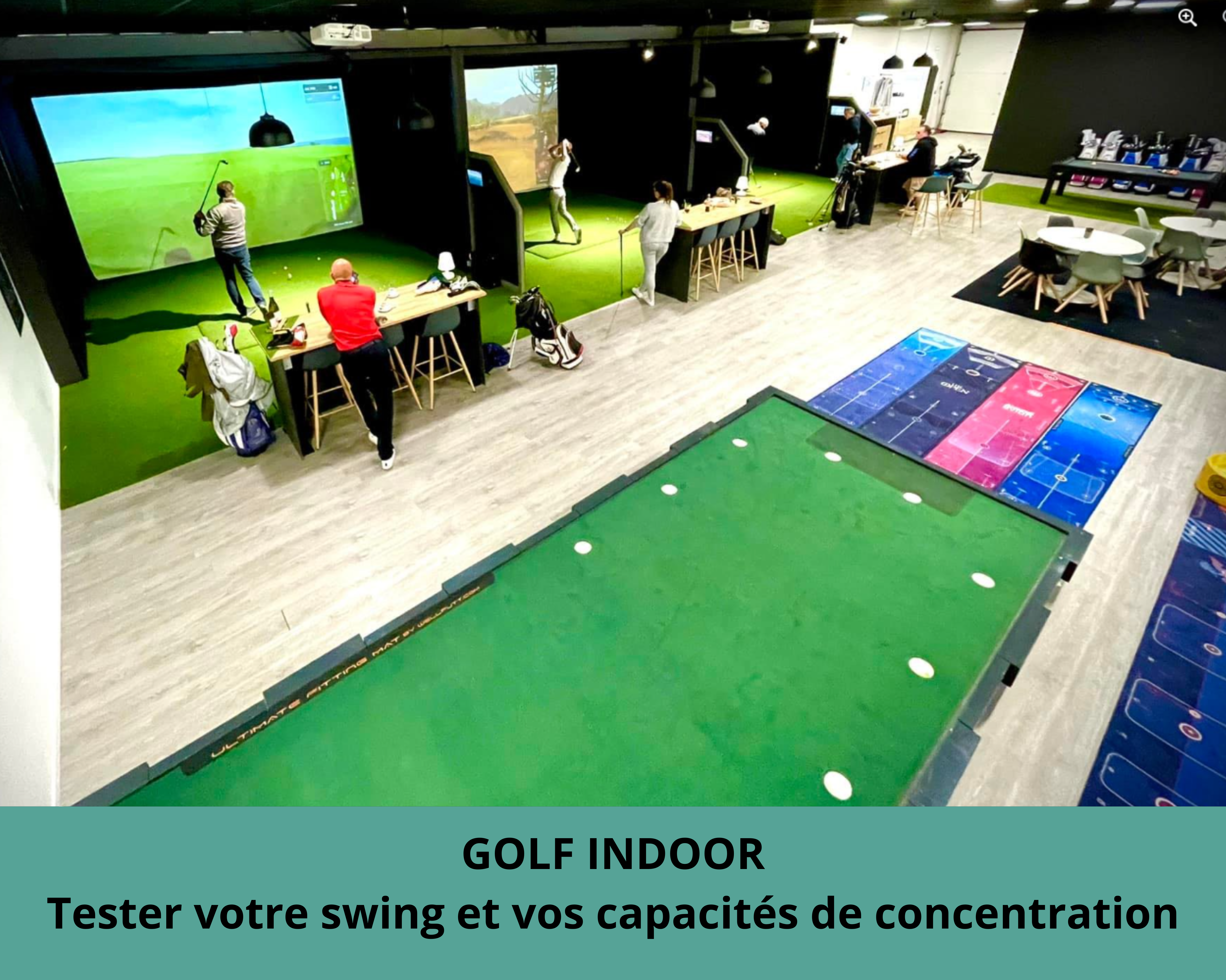 Golf indoor à chez vous by glad events