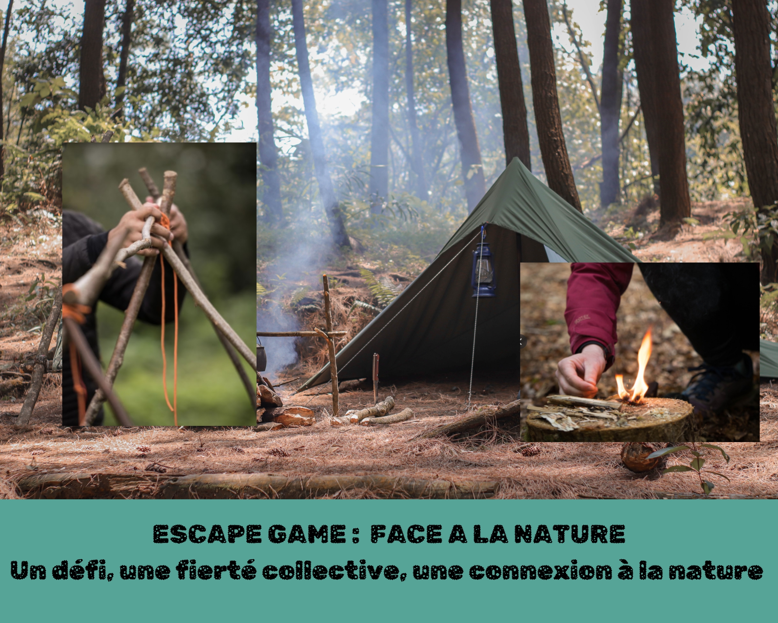 team building survie en pleine nature par Glad events en Côtes d'Armor