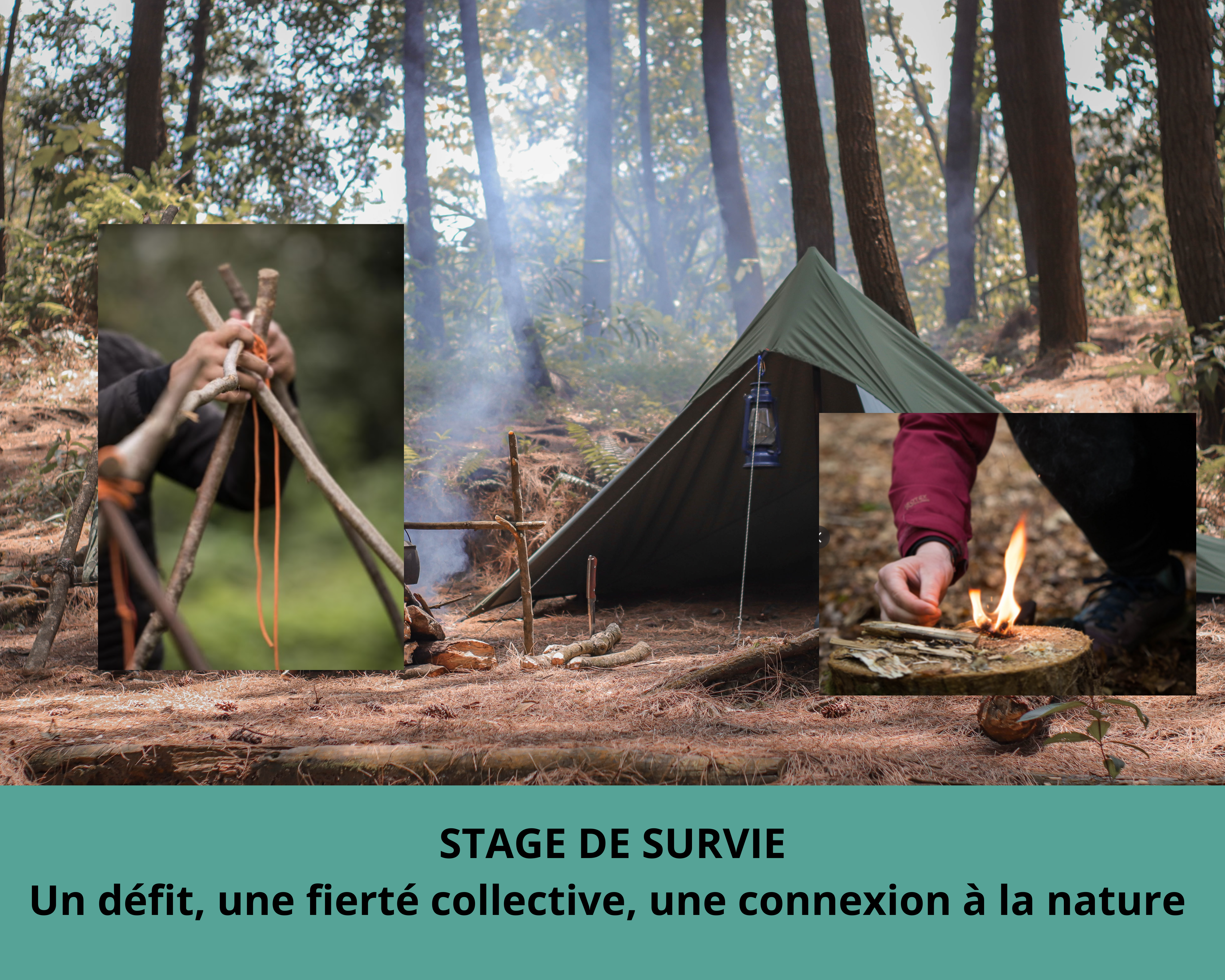 Stage de survie en pleine nature. Un moment totalement déconnecté pour se reconnecter à la nature et à l'essentiel by Glad events