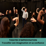 Théatre d'improvisation selon Glad events, travailler son imagination, sa répartie et sa confiance en soi