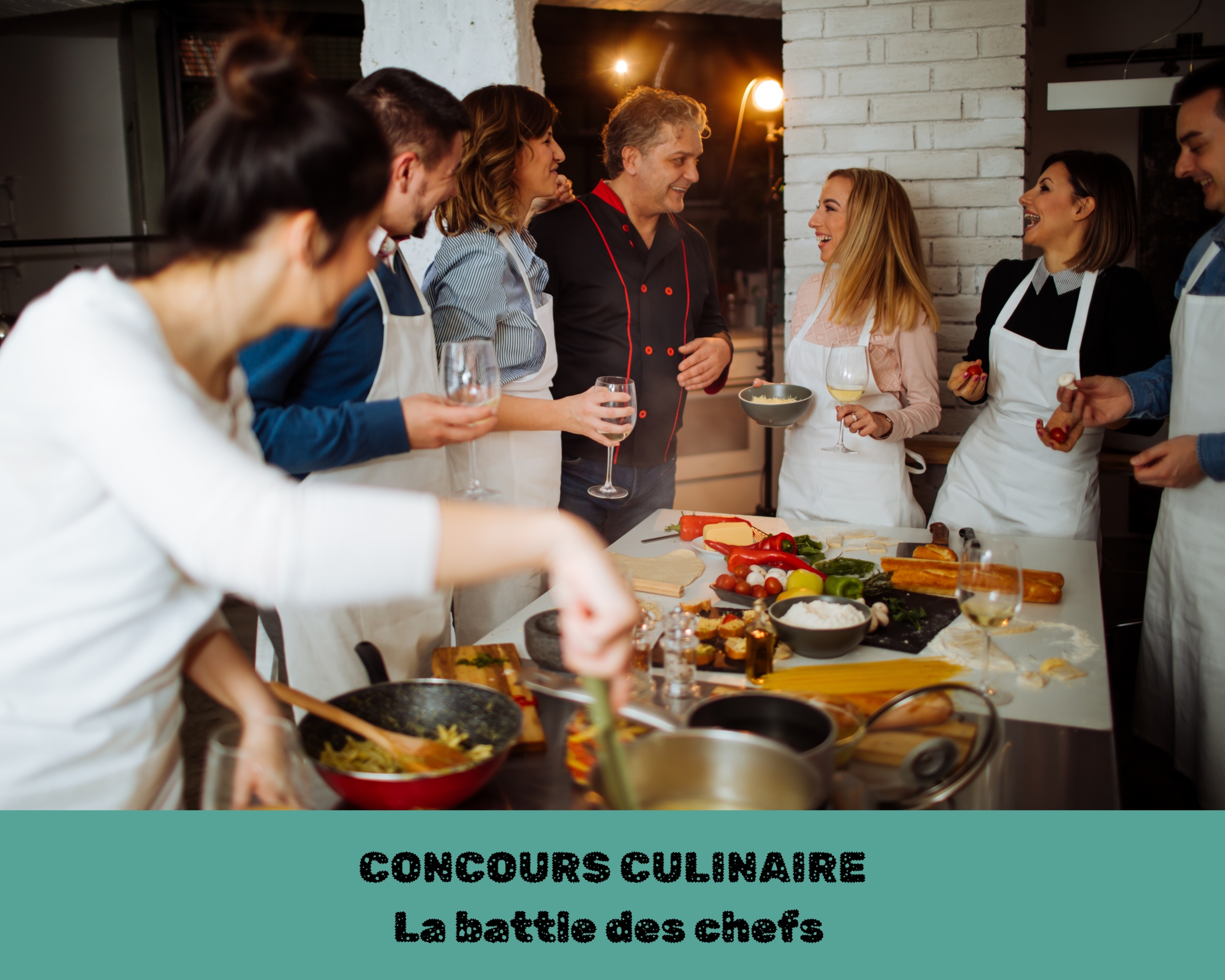 Affiche du team building concours culinaire la battle des chefs par Glad events en Côtes d'Armor