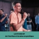 Affiche team building : l'art du stand up en équipe par Glad events