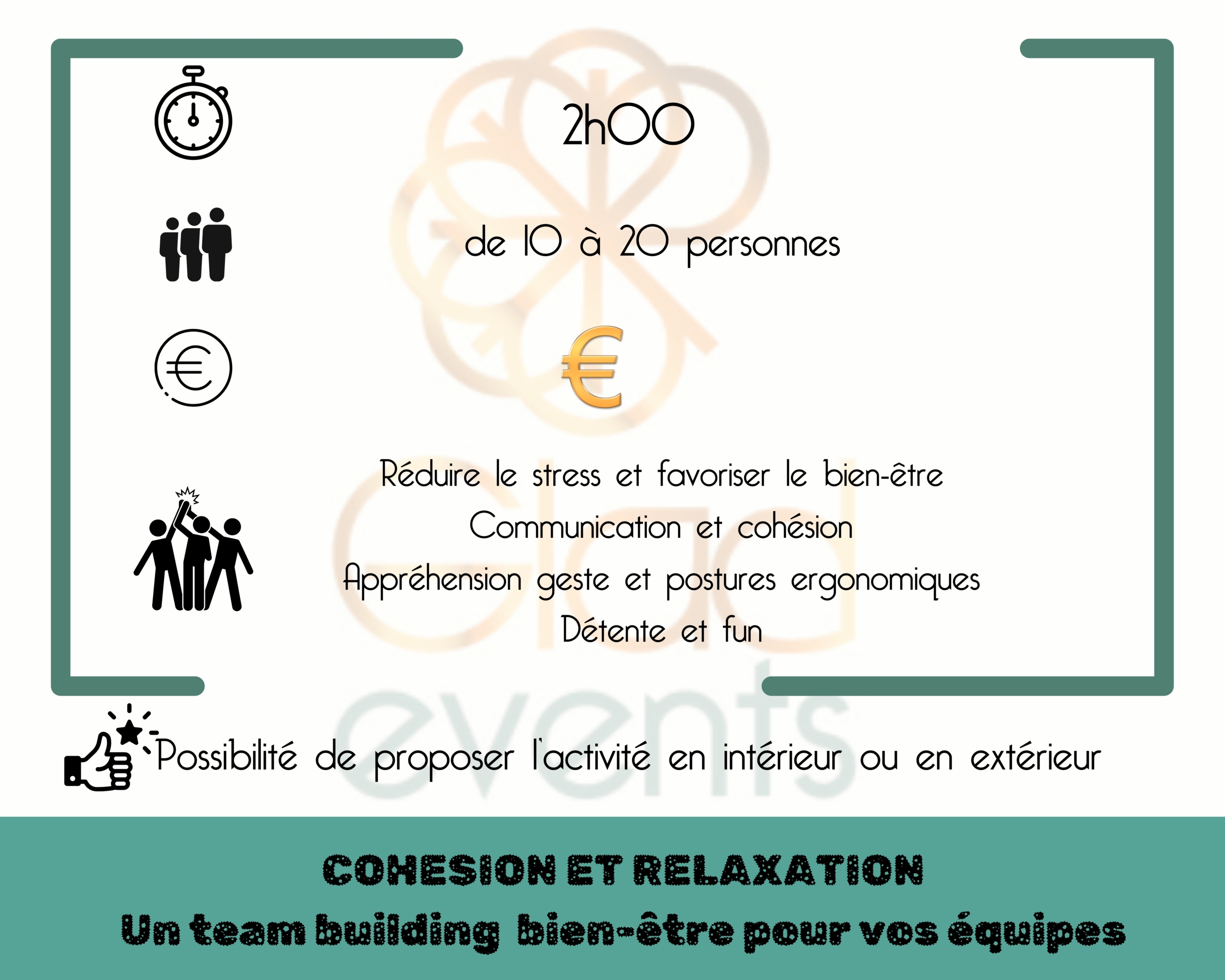 COHESION ET RELAXATION Un team building bien-être pour vos équipes à St Brieuc et en Côtes d'Armor par Glad events