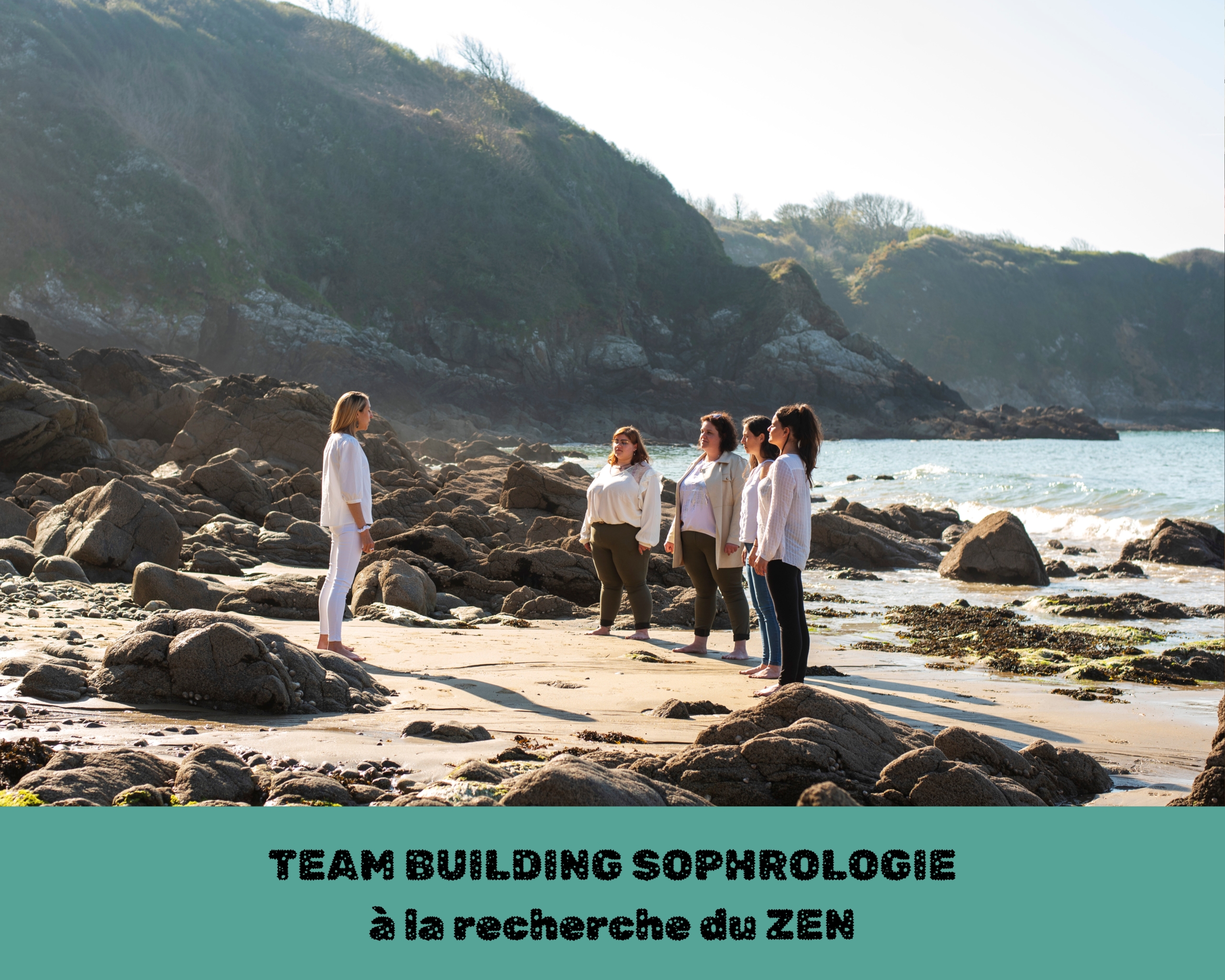 Team building sophrologie à la plage par Glad events