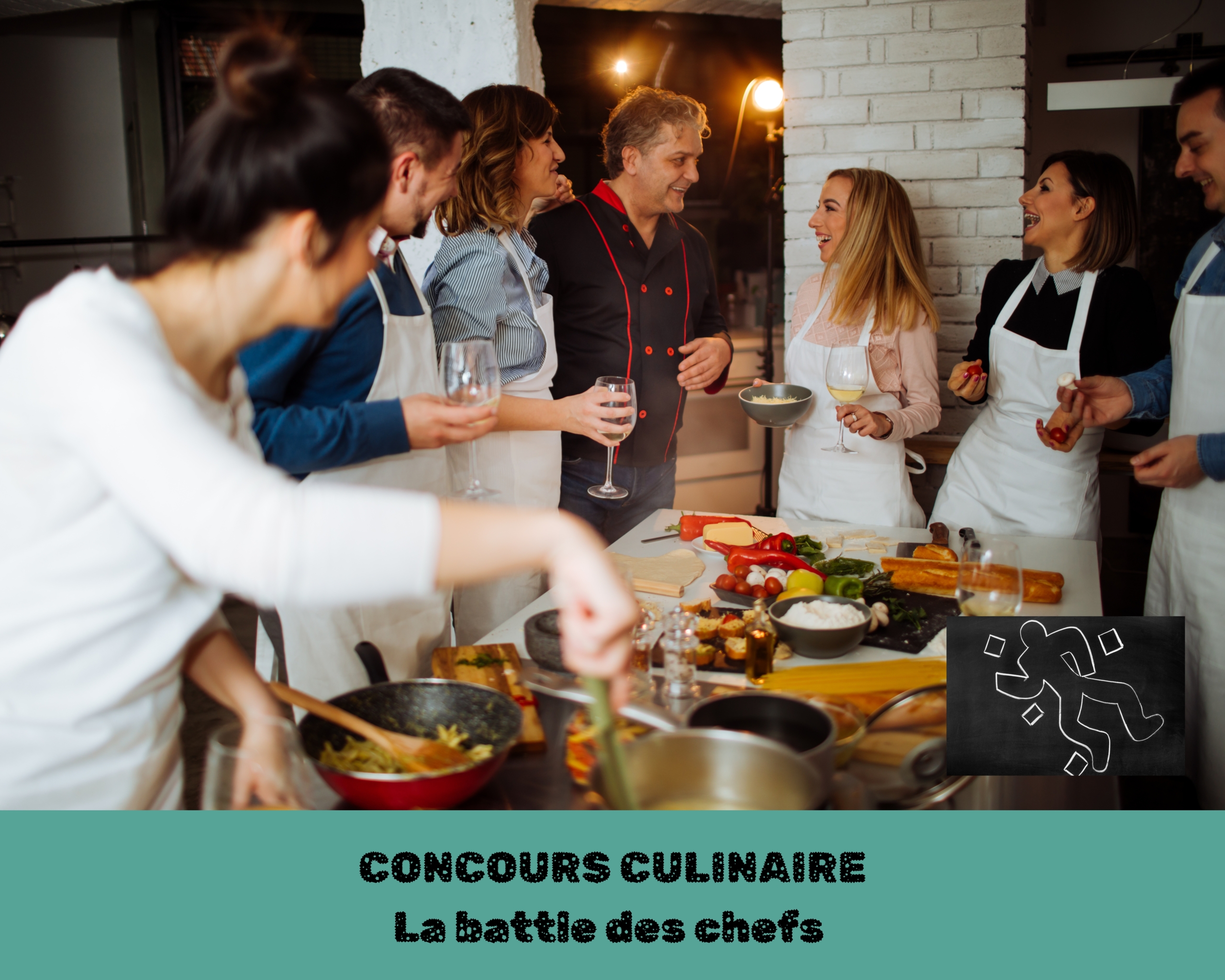 Affiche du team building concours culinaire : la battle des chefs par Glad events en Côtes d'Armor