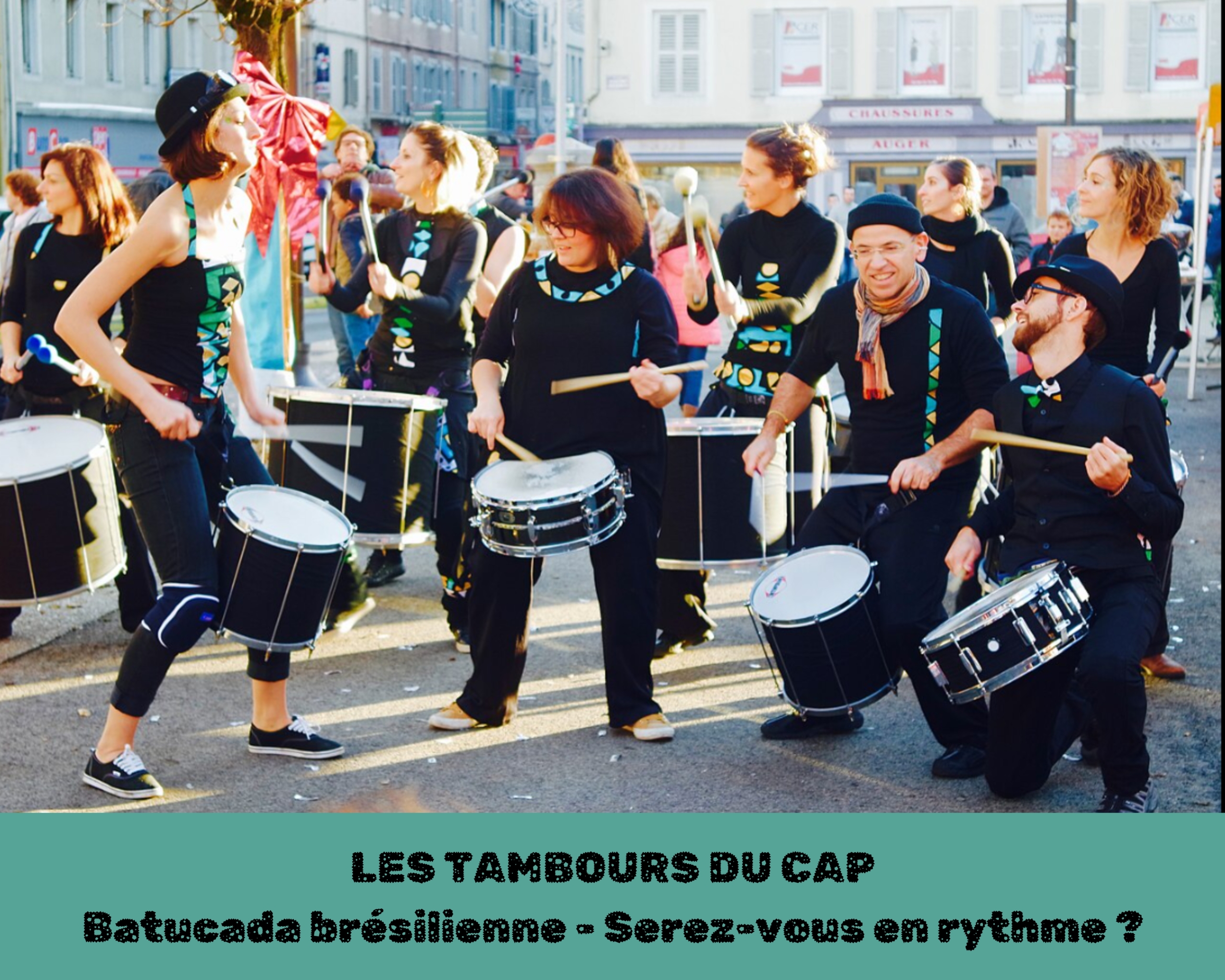 Les tambours du Cap est un team building de batucada brésilienne énergique et rythmé pour la cohésion de vos équipes à St Brieuc et en Côtes d'Armor