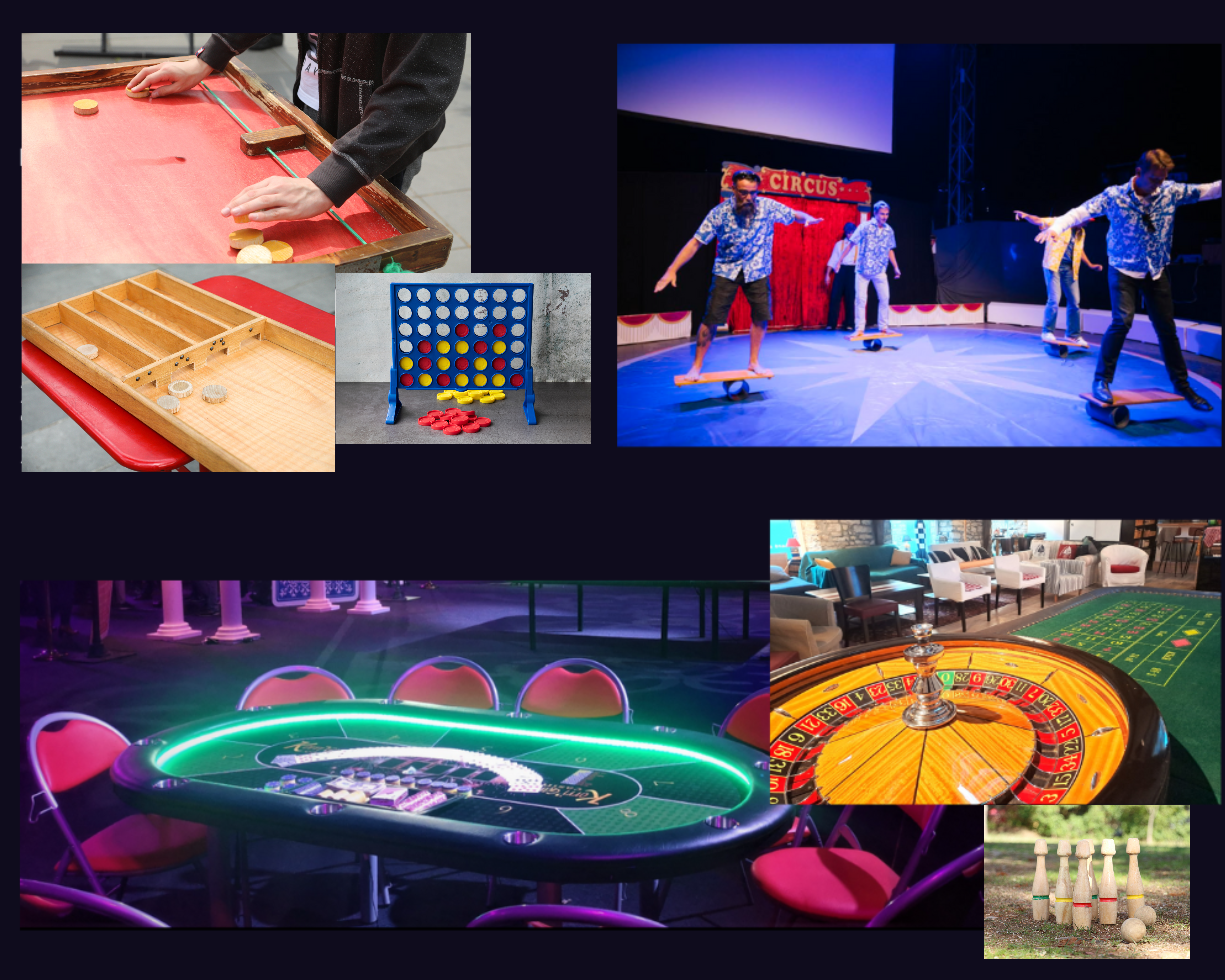 Atelier jeux de casino et jeux en bois pour vos EVG et EVJF par Glad events à St Brieuc