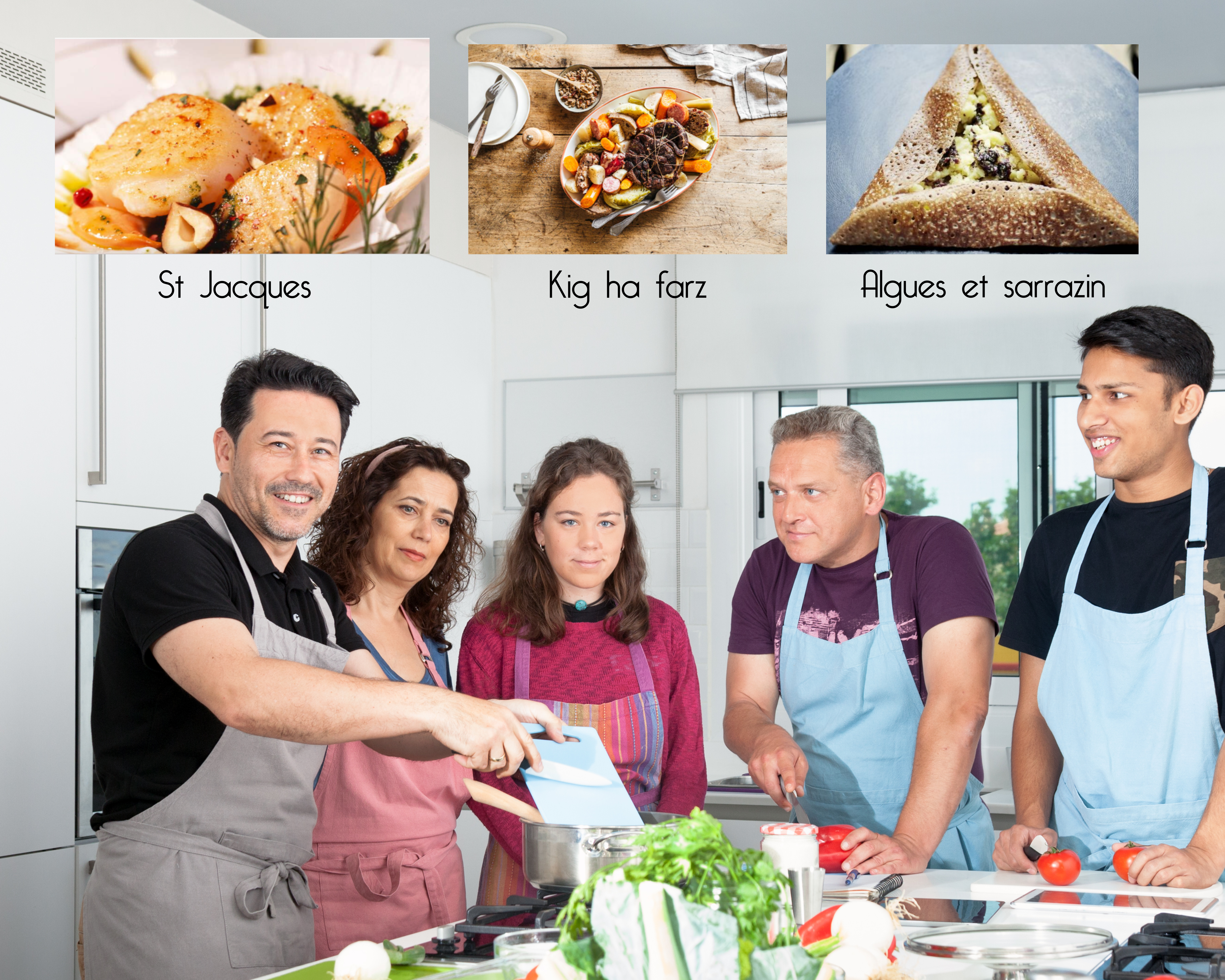 Atelier cuisine bretonne par Glad events pour vos evg ou EVJF