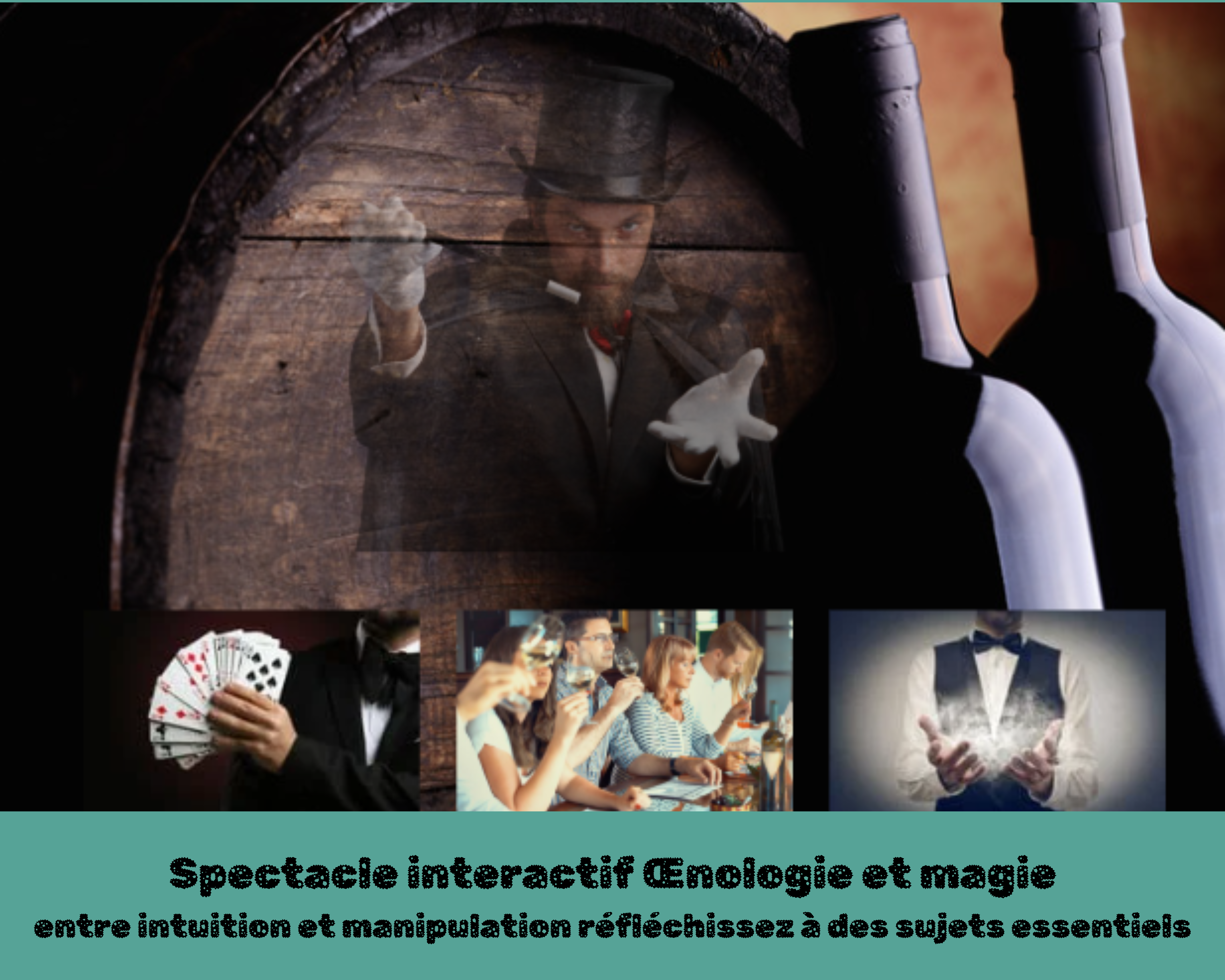 team building atelier spectacle oenologie et magie par Glad events