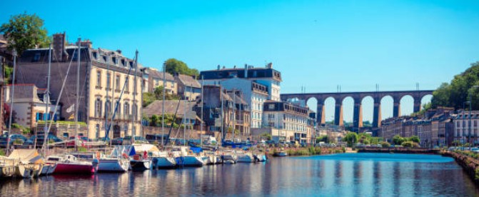 Photographie de la ville de Morlaix dans le Finistère